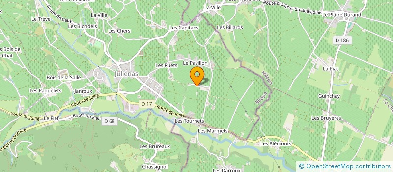 localisation de l'entreprise FOLLIOT JUILLARD à JULIENAS