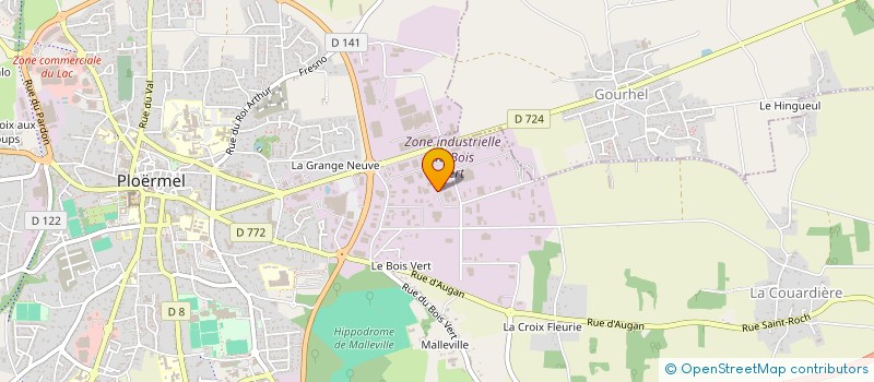 localisation de l'entreprise FOLLIOT PANNEAUX FRIGORIFIQUES (FPF) à PLOERMEL