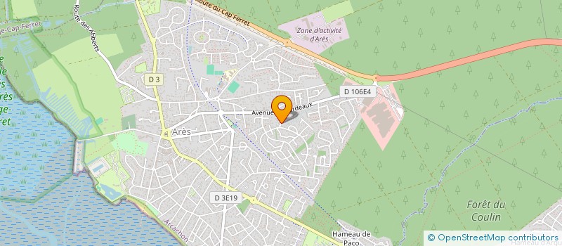 localisation de l'entreprise FOLLIVE  ARES