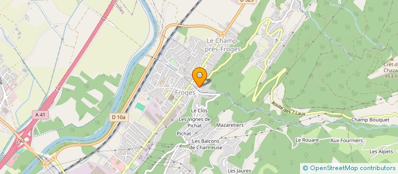 localisation de l'entreprise FOLLONI  LE CHAMP-PRES-FROGES