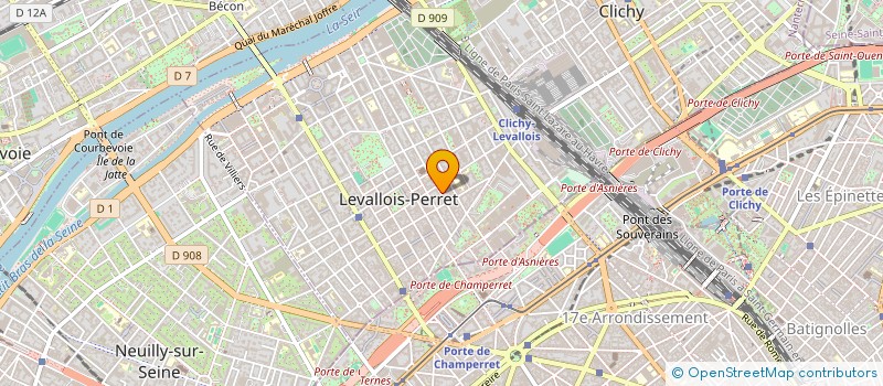 localisation de l'entreprise FOLLOWORKS à LEVALLOIS-PERRET