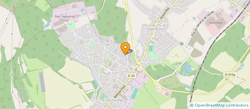localisation de l'entreprise FOLSCHVILLER BOXING CLUB   FOLSCHVILLER