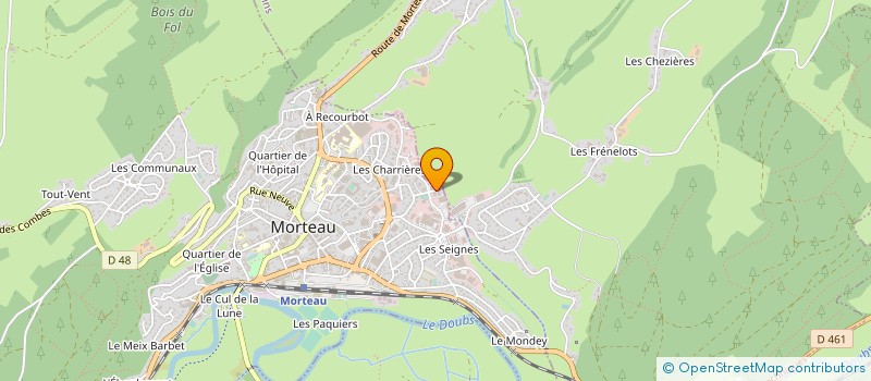 localisation de l'entreprise FOM 2000 à MORTEAU