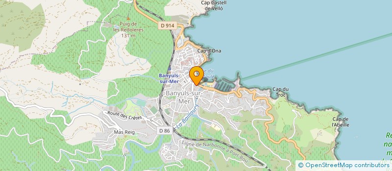 localisation de l'entreprise FOMENT DE LA SARDANE GROUPE CULTUREL CATALAN BANYULS SUR MER  BANYULS-SUR-MER