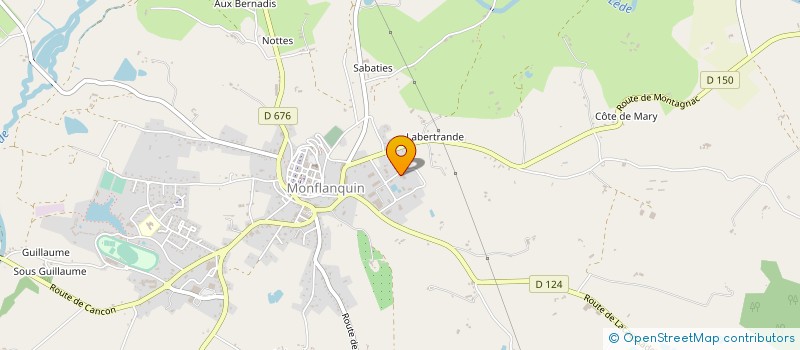 localisation de l'entreprise FON DE POMMIER  MONFLANQUIN