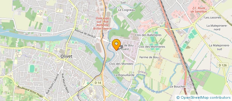 localisation de l'entreprise FON'ETIK PRODUCTION  ORLEANS