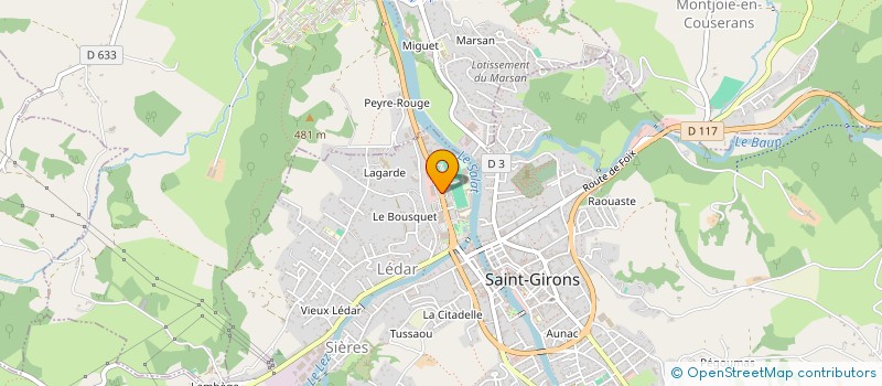 localisation de l'entreprise FONBONNE SAINT GIRONS  SAINT-GIRONS