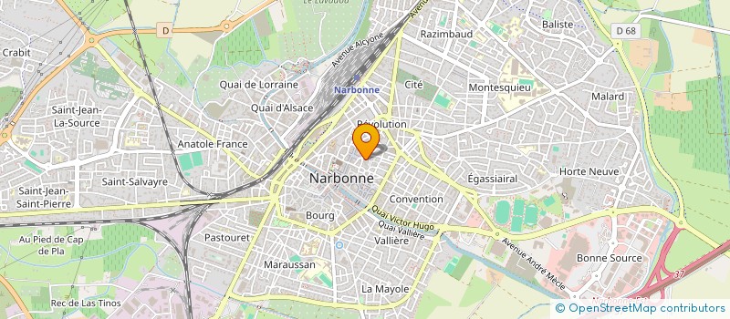 localisation de l'entreprise FONCAUDE à NARBONNE