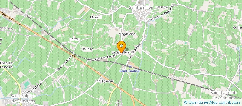localisation de l'entreprise FONCEL à SAINT-EMILION