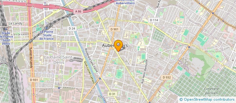 localisation de l'entreprise FONCIA CHADEFAUX LECOQ à AUBERVILLIERS
