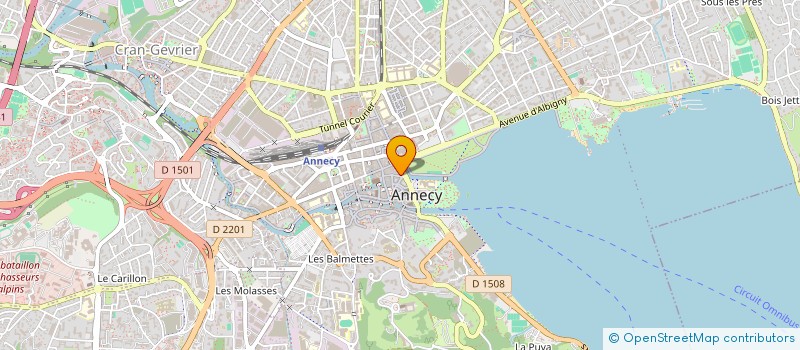 localisation de l'entreprise FONCIA DES LACS à ANNECY
