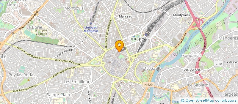 localisation de l'entreprise FONCIA VAL DE VIENNE à LIMOGES
