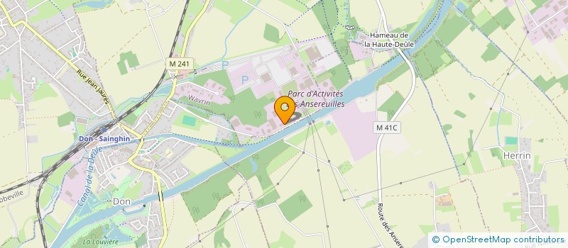 localisation de l'entreprise FONCIALU  WAVRIN