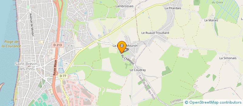 localisation de l'entreprise FONCIER 44 à SAINT-BREVIN-LES-PINS