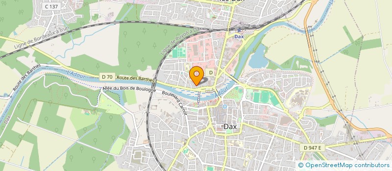 localisation de l'entreprise FONCIER ET IMMOBILIER LANDAIS à DAX