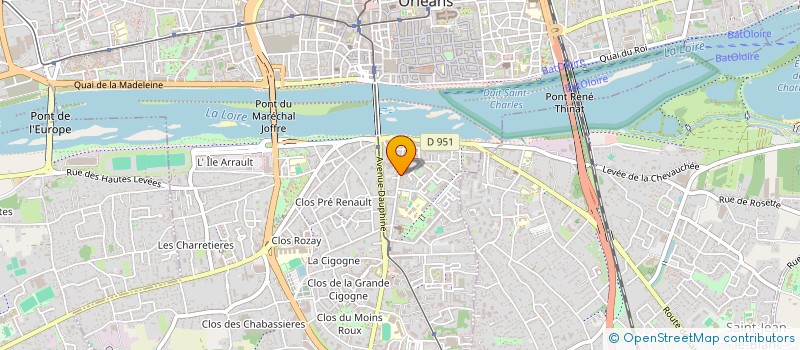 localisation de l'entreprise FONCIER GLF à ORLEANS