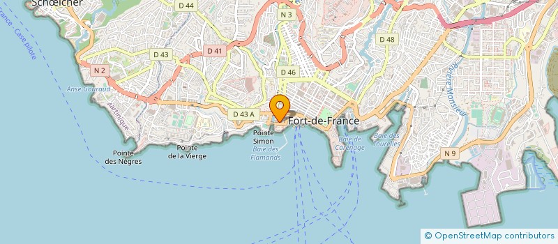 localisation de l'entreprise FONCIER TOPOGRAPHIE CARAIBES à FORT-DE-FRANCE