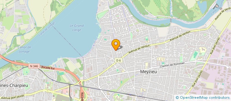 localisation de l'entreprise FONCIERE 19 LAFONTAINE  MEYZIEU