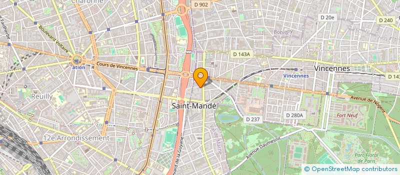 localisation de l'entreprise FONCIERE 2D à SAINT-MANDE