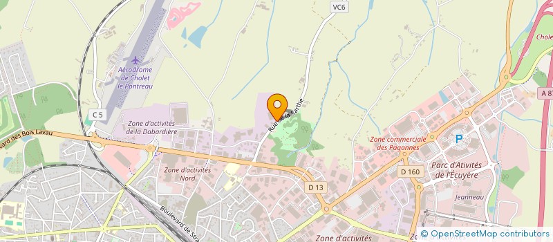 localisation de l'entreprise FONCIERE 3ABP à CHOLET