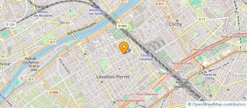 localisation de l'entreprise FONCIERE 3B à LEVALLOIS-PERRET