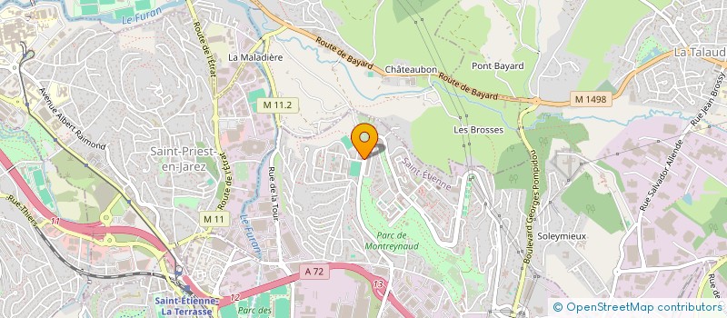 localisation de l'entreprise FONCIERE 42  SAINT-ETIENNE