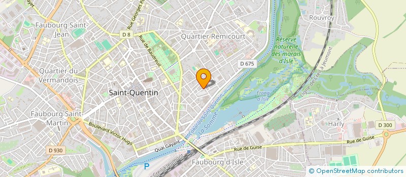 localisation de l'entreprise FONCIERE 802 à SAINT-QUENTIN