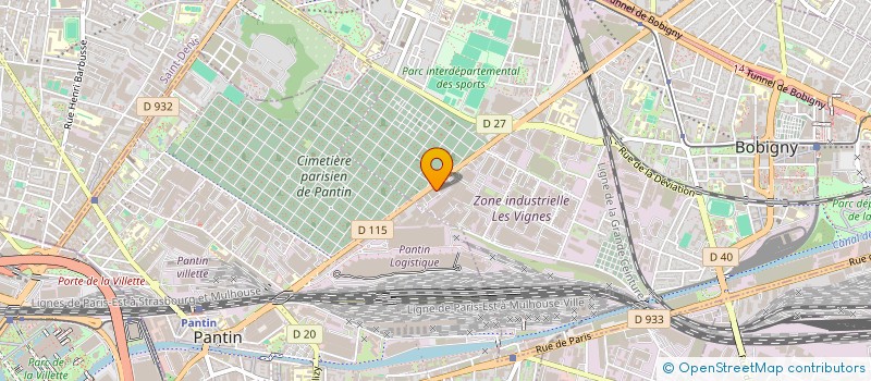 localisation de l'entreprise FONCIERE 93  BOBIGNY