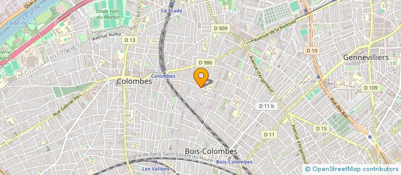 localisation de l'entreprise FONCIERE AFAC à COLOMBES