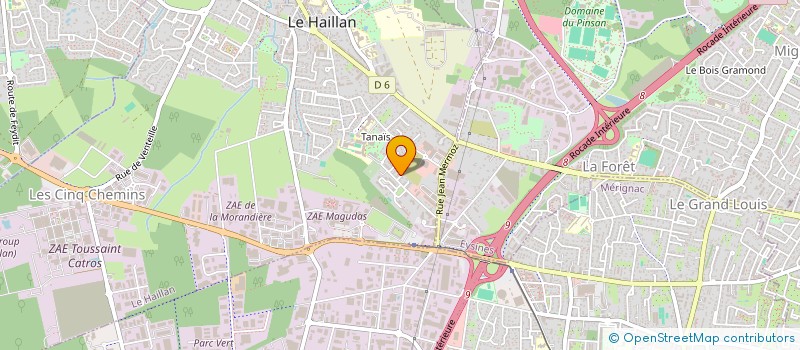 localisation de l'entreprise FONCIERE AFDL  LE HAILLAN