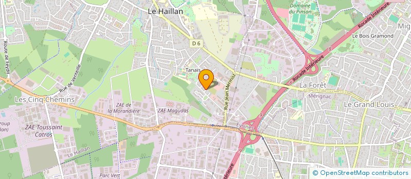 localisation de l'entreprise FONCIERE AFDL SUD EST  LE HAILLAN