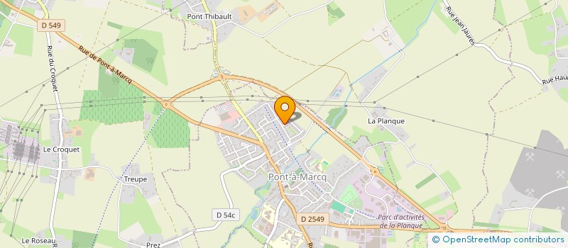 localisation de l'entreprise FONCIERE AGABOD  PONT-A-MARCQ