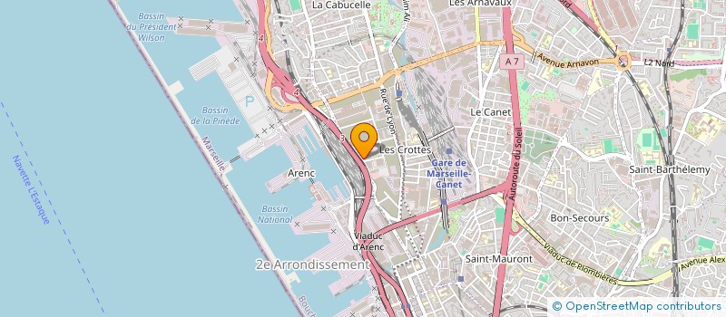 localisation de l'entreprise FONCIERE AGS à MARSEILLE