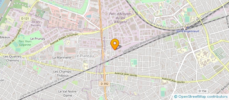 localisation de l'entreprise FONCIERE AKA  ARGENTEUIL