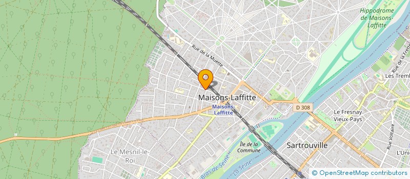 localisation de l'entreprise FONCIERE ALBINE  MAISONS-LAFFITTE