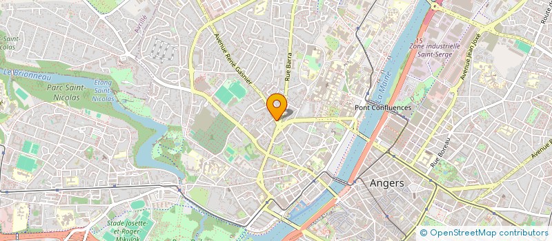 localisation de l'entreprise FONCIERE ANGEVINE 49 à ANGERS