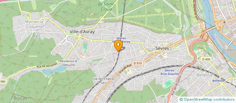 localisation de l'entreprise FONCIERE ANGO  VILLE-D'AVRAY