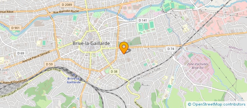 localisation de l'entreprise FONCIERE ANPF  BRIVE-LA-GAILLARDE