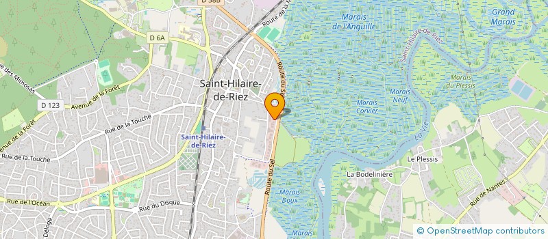 localisation de l'entreprise FONCIERE ATLANTIC FINANCES à SAINT-HILAIRE-DE-RIEZ