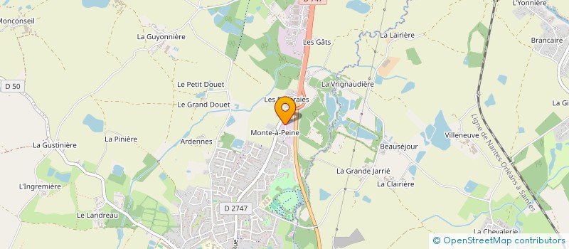 localisation de l'entreprise FONCIERE AUBINOISE  AUBIGNY-LES CLOUZEAUX