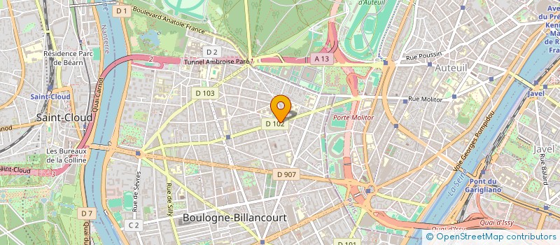 localisation de l'entreprise FONCIERE AVARUA à BOULOGNE-BILLANCOURT
