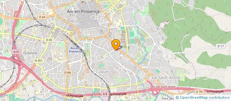 localisation de l'entreprise FONCIERE BCD à AIX EN PROVENCE