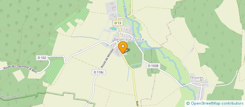 localisation de l'entreprise FONCIERE BELANAISE IMMOBILIERE  BELAN-SUR-OURCE