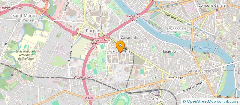 localisation de l'entreprise FONCIERE BELLEVILLES à TOULOUSE