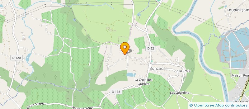 localisation de l'entreprise FONCIERE BERGSON  BONZAC