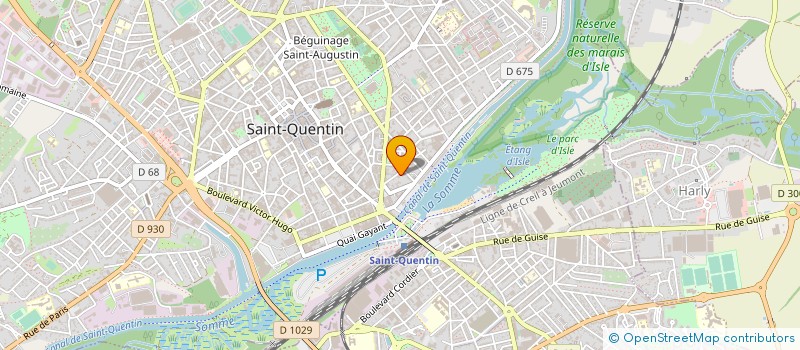 localisation de l'entreprise FONCIERE BERNOVILLE à SAINT-QUENTIN