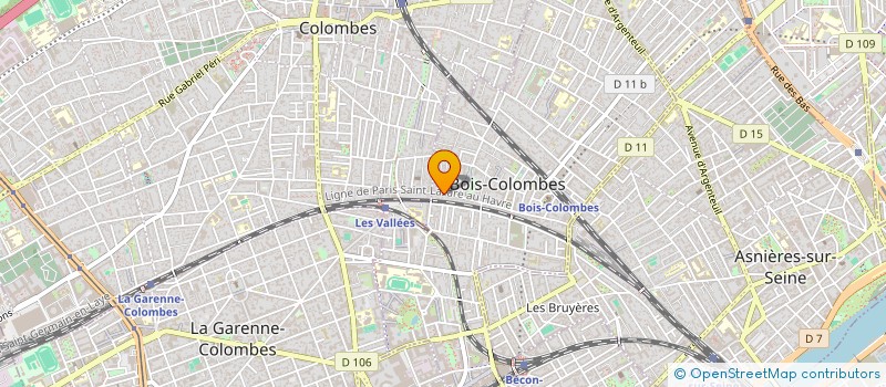 localisation de l'entreprise FONCIERE BMOC à BOIS-COLOMBES
