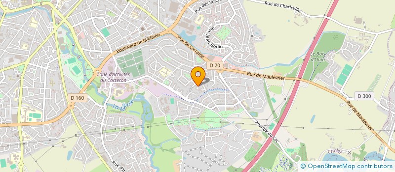 localisation de l'entreprise FONCIERE BORE à CHOLET