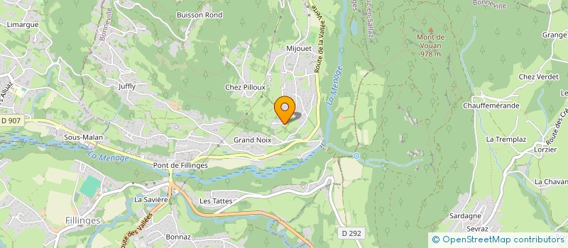 localisation de l'entreprise FONCIERE BOSCARY  FILLINGES