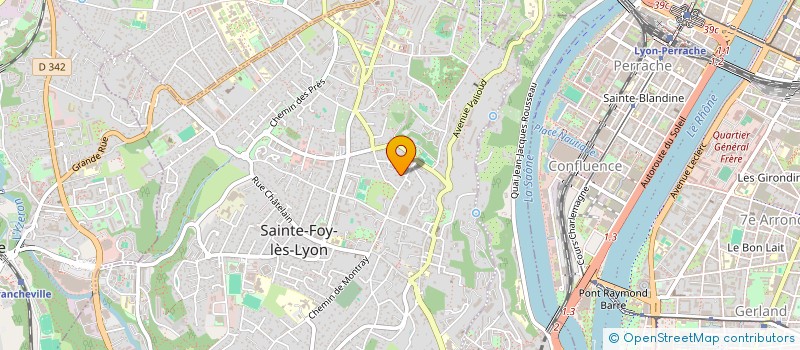 localisation de l'entreprise FONCIERE BYZANCE  SAINTE-FOY-LES-LYON